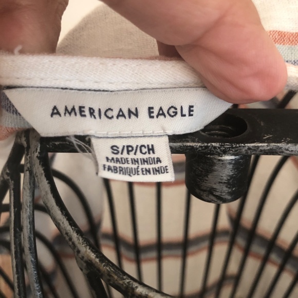 NWOT American Eagle Cotton/Linen Boho Festival Top - Picture 3 of 5